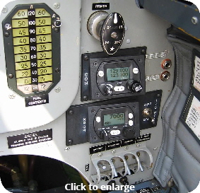 YAK Front Cockpit Trig Radio TC90 Transponder TS90 mount